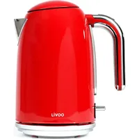 LIVOO Retro Wasserkocher rot