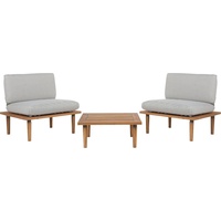 Beliani Gartenlounge Frascati 3-tlg. grau