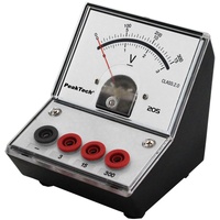 Peaktech P 205-07 Spannungsmessgerät/Voltmeter Analog/Messgerät mit Spiegelskala 0 ...