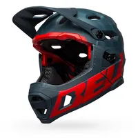 Bell Super DH Spherical 52-56 cm prime matt blue/crimson