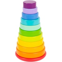 Small Foot Company small foot Stapelturm Steckspiel Regenbogen,