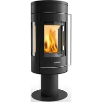 Justus Meva Stahl schwarz/Abdeckplatte Stahl