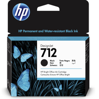 HP 712 schwarz 