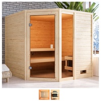 WELLTIME Sauna »Tally«, ohne Ofen, beige