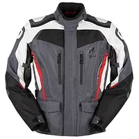 Furygan Apalaches, Textiljacke wasserdicht - Schwarz/Grau/Rot - 3XL