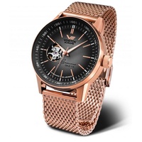 Vostok Europe Automatikuhr GAZ14 Limousine Herrenuhr – Milanaiseband, 43