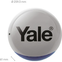Yale Außensirene Sync grau