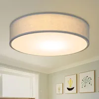 GBLY ZMH Deckenleuchte Schlafzimmer - Rund Stoff Schlafzimmerlampe 1