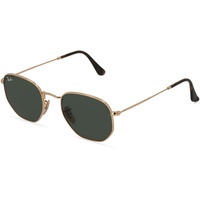Ray Ban Hexagonal Flat Lenses RB3548N 001 48-21 gold/green