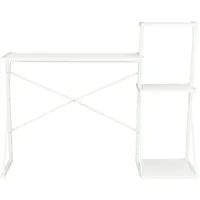 VidaXL Schreibtisch mit Regal Weiß