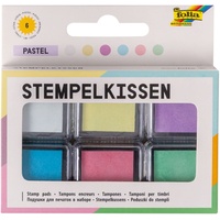 Folia Stempelkissen pastell weiß, hellgelb, flieder, hellblau, rosa, hellgün
