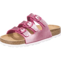 LICO Bioline Star Mädchen Pantoletten, Pink/ Silber, 41