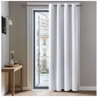 Deconovo Verdunkelungsvorhang Blickdichter Vorhang mit Ösen Gardinen Wohnzimmer 1