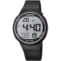 Calypso Herren Digital Gesteppte Daunenjacke Uhr mit Kunststoff Armband