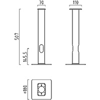 Helestra Erdstück für Pollerleuchten, A19900,