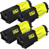 W&P 4 Recycling Toner ersetzt Kyocera TK-130 Multipack schwarz