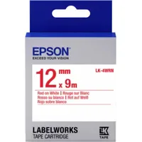 Epson Etikettenband LK-4WRN Rot auf Weiß 12mm 9m 1