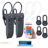 Callstel Sprachübersetzer: 2in1-Live-Übersetzer und In-Ear-Mono-Headset, kabellos, Bluetooth, App (Übersetzer
