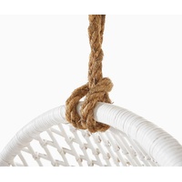 DeLife Edessa mit Kissen Rattan weiß