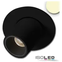 ISOLED LED Einbauleuchte Pipe MiniAMP schwarz, 3W, 24V DC,