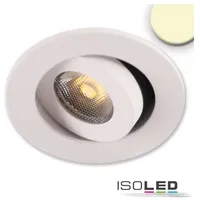 ISOLED LED Einbauleuchte MiniAMP weiß, 3W, 24V DC, warmweiß,