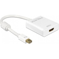 DeLock DisplayPort 1.2 [Stecker]/HDMI [Buchse] Adapterkabel, aktiv, weiß