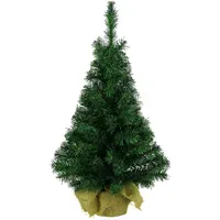 Christmas Decorations Künstlicher Weihnachtsbaum im Jutesack Grün 60 cm