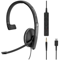 Epos SC 135 (Kabelgebunden, USB-C), Office Headset, Schwarz