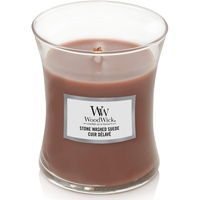 Woodwick Stone Washed Suede mittelgroße Sanduhr Kerze 275 g