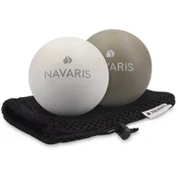 Navaris Massageball 2er Set Faszien Massage - Selbstmassage Gummi