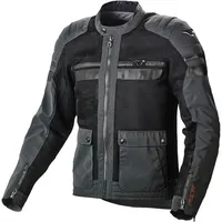 Macna Fluent NightEye Motorrad Textiljacke, schwarz-grau, Größe M