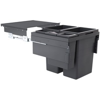 HAILO Abfallsammler 3619771 Euro CARGO 600, 91l, KF, dunkelgrau