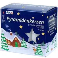Ewa-Marine Pyramidenkerzen 14 mm 24 St. weiß