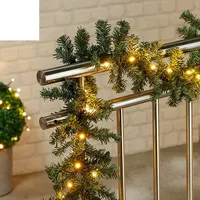 Mojawo XXL LED Tannengirlande Weihnachtsbeleuchtung Girlande beleuchtet 40 Weihnachten