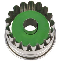 Staedter Städter Welser-Ringerl, Auswerfer, Edelstahl, Silber-grün, 4 x 4
