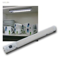 Lunartec Schwenkbare Lichtleiste, Bewegungsmelder, 9 SMD-LEDs tageslichtweiß