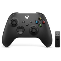Microsoft Xbox Wireless Controller schwarz + Wireless Adapter für