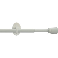 LIEDECO Scheibenstange Bordeaux, 8 mm Cafehausstange weiß,