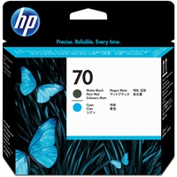 HP 70 cyan + schwarz matt 