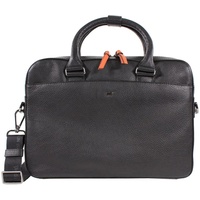 Braun Büffel Novara Aktentasche Leder 38 cm Laptopfach schwarz
