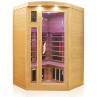 Dewello Dewello® Infrarotkabine Infrarotsauna LAKEFIELD PRO Hemlock-Zeder 140cm x