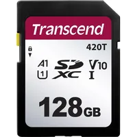 Transcend 420T R95/W40 SDXC 128GB, UHS-I U1, A1, Class
