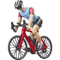 Bruder 63110 bworld Rennrad mit Radfahrer