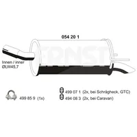 Ernst Endschalldämpfer 054201