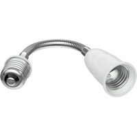 Ledscom.de E27 Schwanenhals-Verlängerung auf E27, weiß