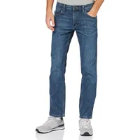 Wrangler Herren Red Kabel Straight Jeans , Authentic Blue,