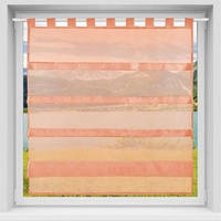 BestLivings orange Bistrogardine Transparent mit Schlaufen in 100x110 cm