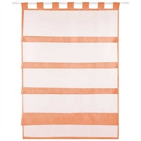 BestLivings orange Bistrogardine Transparent mit Schlaufen in 80x110 cm