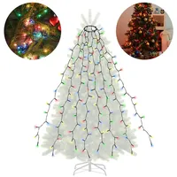 Salcar 2m Christbaumbeleuchtung mit Ring, und 8 Girlanden 280er