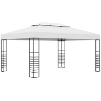 VidaXL Gartenpavillon 3 x 4 m weiß/anthrazit